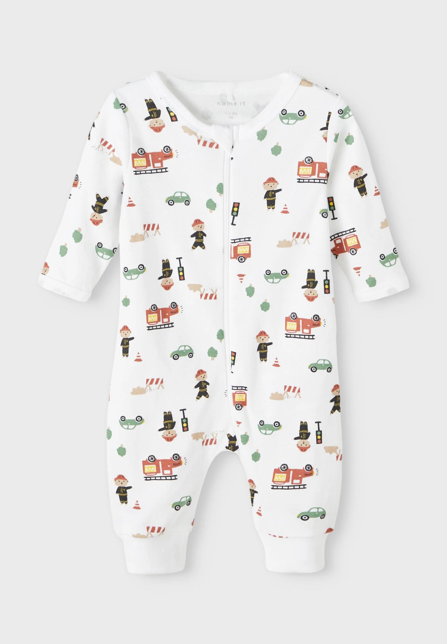 NAME IT Nbmnightsuit Zip Firefighter 2 Pack - Body - Green 3 NAME IT Nbmnightsuit Zip Firefighter 2 Pack - Body - Green - Afbeelding 3