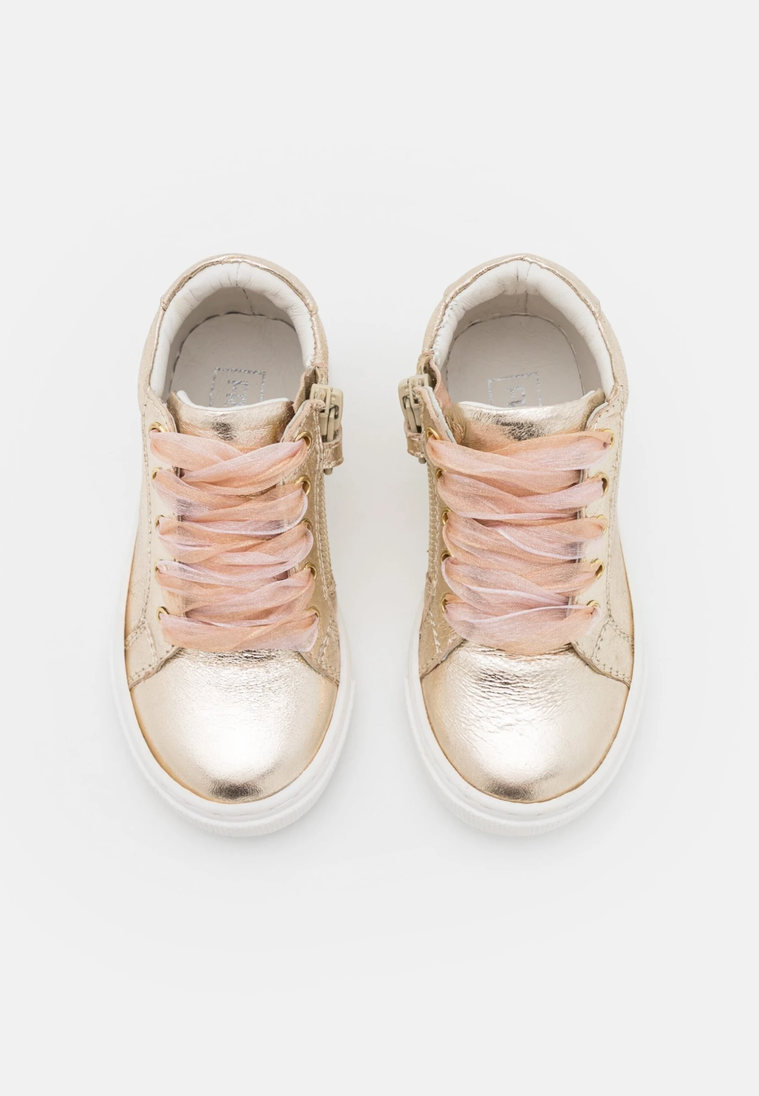 Friboo Leather - Sneakers Hoog - Gold 4 Friboo Leather - Sneakers Hoog - Gold - Afbeelding 4