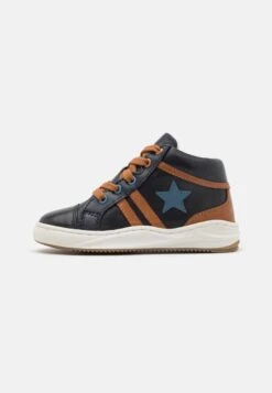 Friboo Leather - Sneakers Hoog - Dark Blue