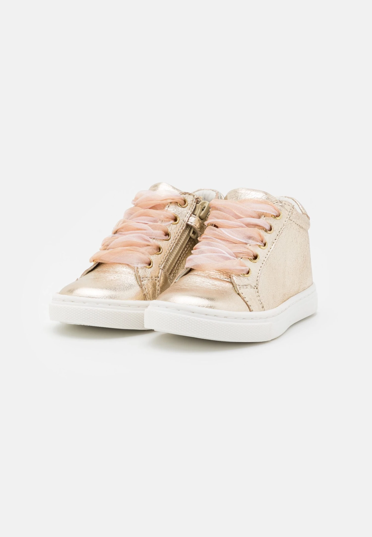 Friboo Leather - Sneakers Hoog - Gold 2 Friboo Leather - Sneakers Hoog - Gold - Afbeelding 2