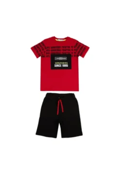 LELA Regular Fit Shorts And T-Shirt - Shorts - Red -Kinder Kleding Winkel af060e774c74403e84f15e0518b97f3e