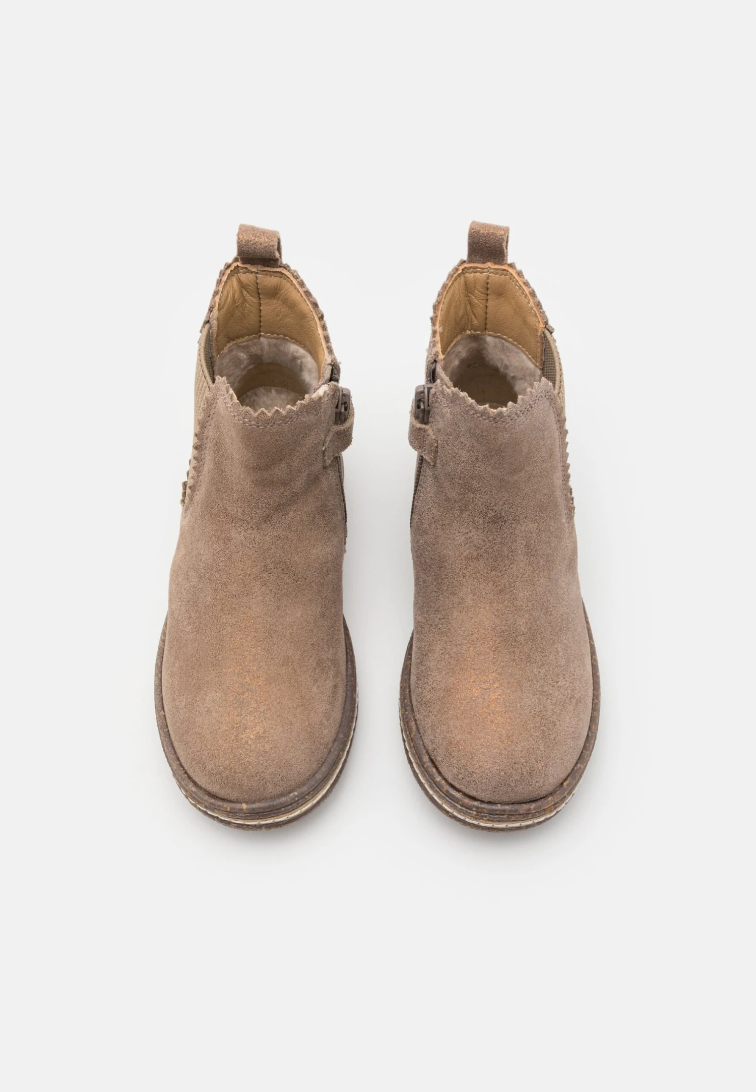 Friboo Korte Laarzen - Taupe 4 Friboo Korte Laarzen - Taupe - Afbeelding 4