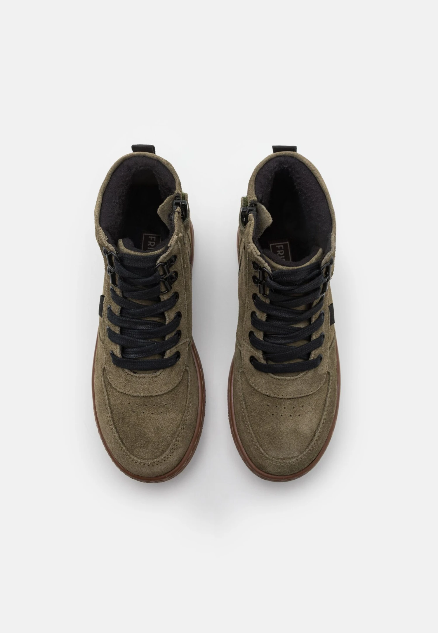 Friboo Leather - Veterboots - Khaki 4 Friboo Leather - Veterboots - Khaki - Afbeelding 4