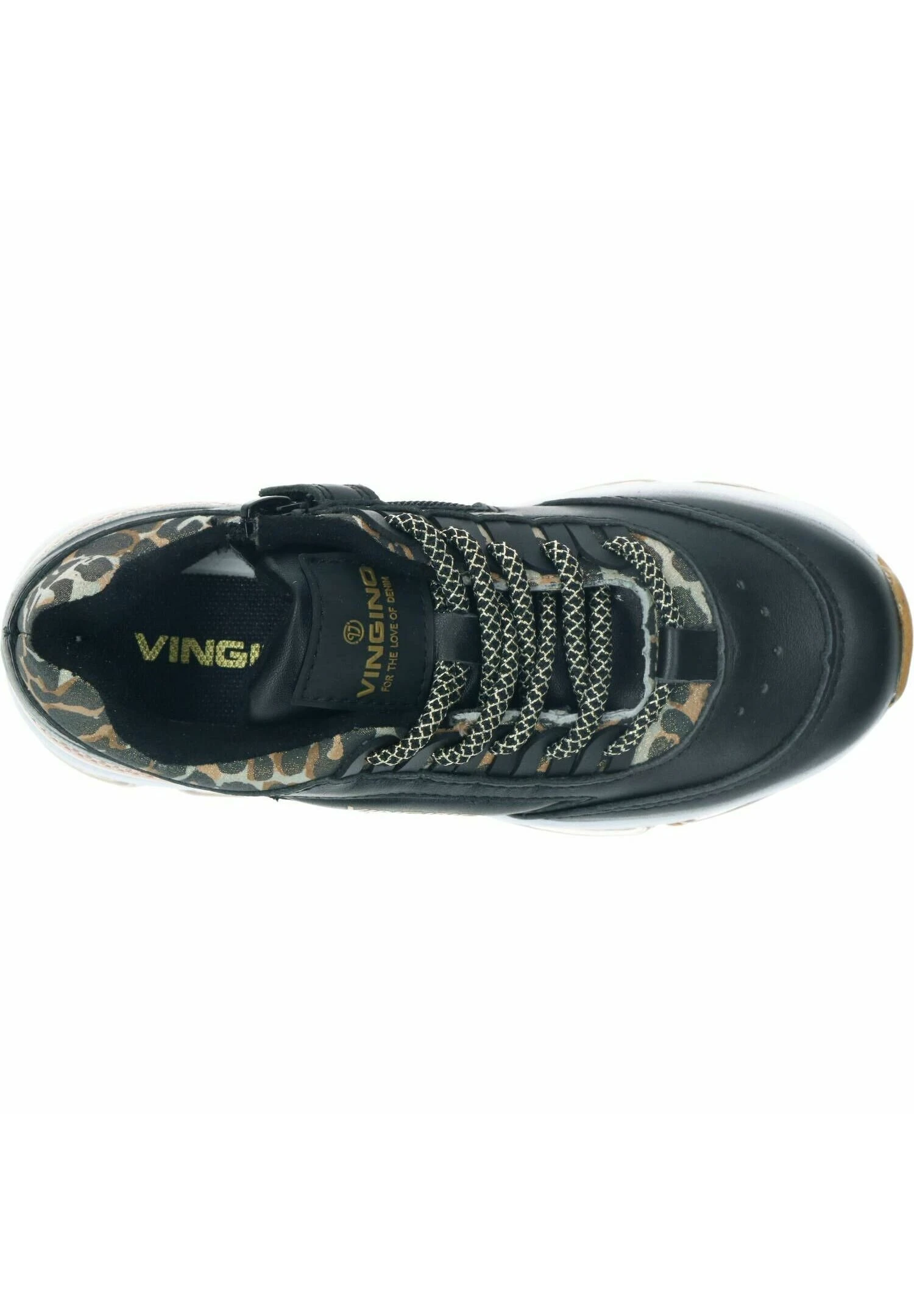 Vingino Fenna Ii - Sneakers Laag - Black/Pink/Beige 3 Vingino Fenna Ii - Sneakers Laag - Black/Pink/Beige - Afbeelding 3